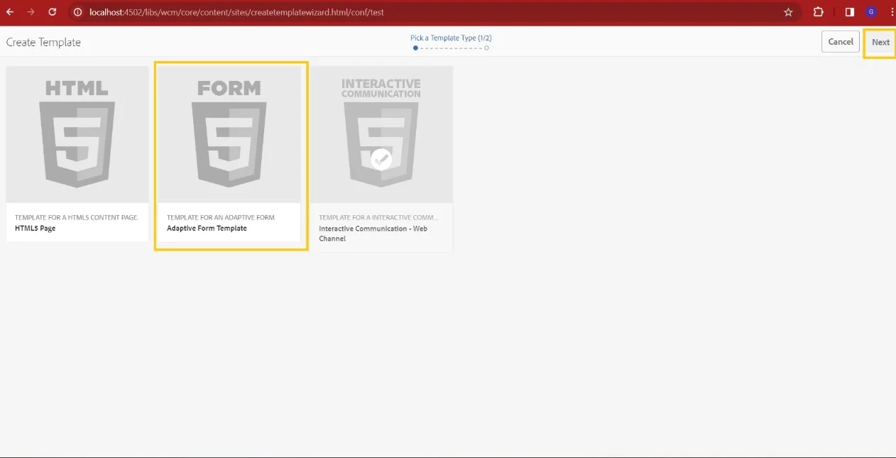 AEM Form Types