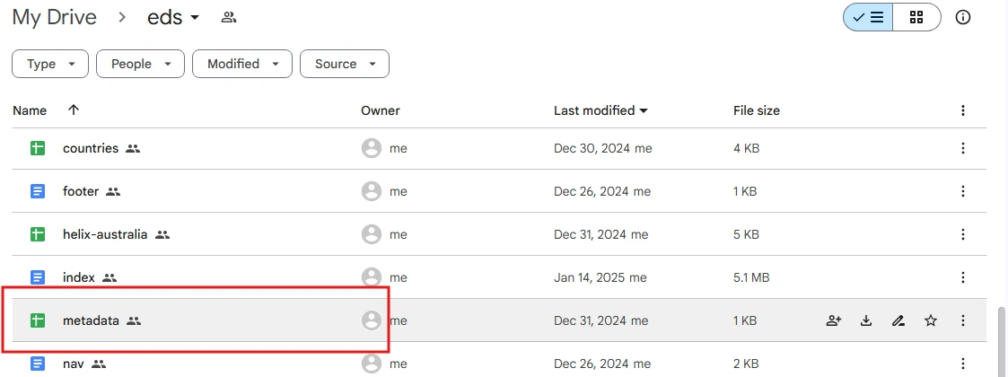 metadata-sheet-name