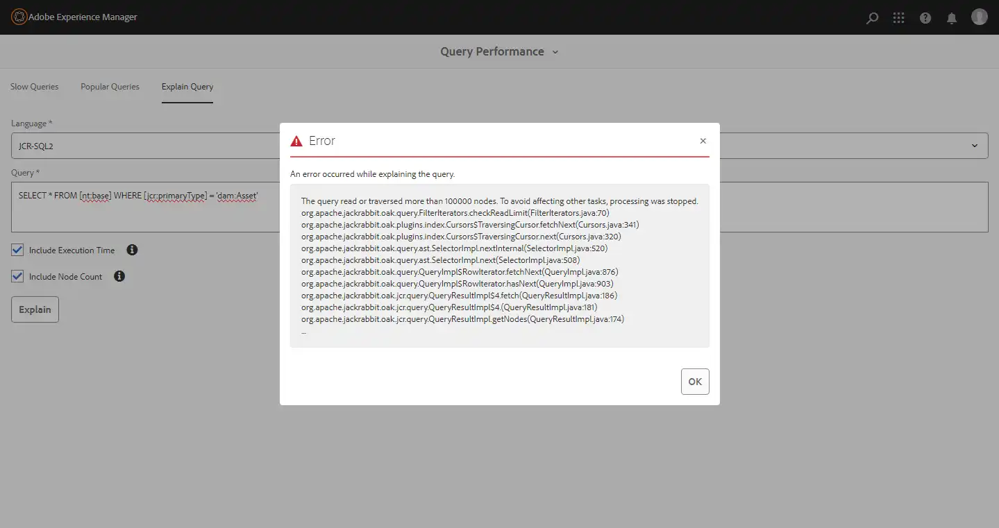 Indexing  in AEM